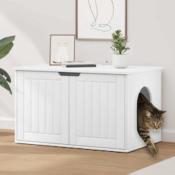vidaxl Katzenbett Weiß 85 x 55 x 50 cm Bearbeit...
