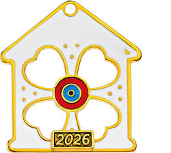 Метално Декоративно Къщичка 4.5x5см М2026/12128...