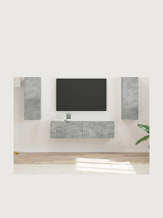 Living Room TV Unit Grey L30xW31xH80cm