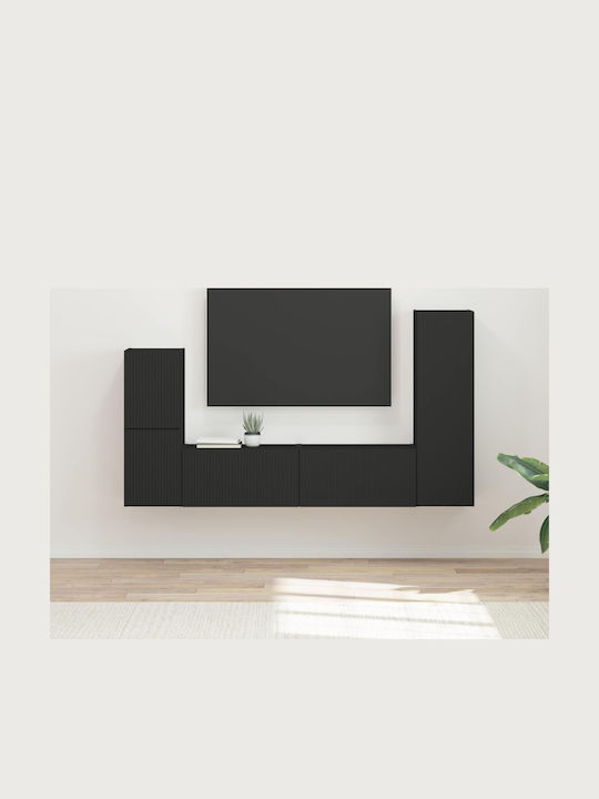 Living Room TV Unit Black L30xW31xH100cm