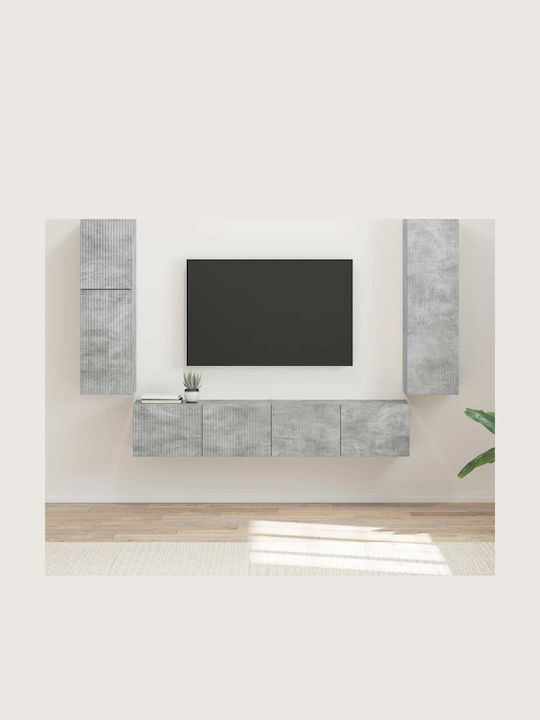 Living Room TV Unit Grey L30xW31xH100cm