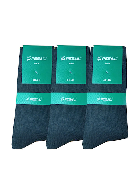 Pesail Ανδρικές Κάλτσες Μαύρο 3Pack