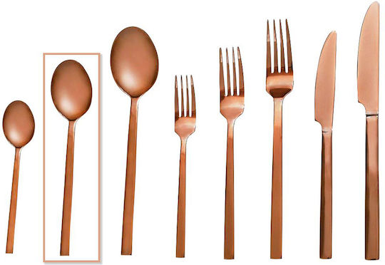 Espiel Divine Fruit Spoon Set Stainless Steel Brown 18.2cm 6 Pieces
