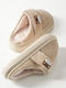 Winter Women's Slippers with Fur Brown