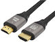 HDMI 2.0 Premium High Speed 4K 60Hz HDR Cable HDMI male - HDMI male 15m 5τμχ Γκρι