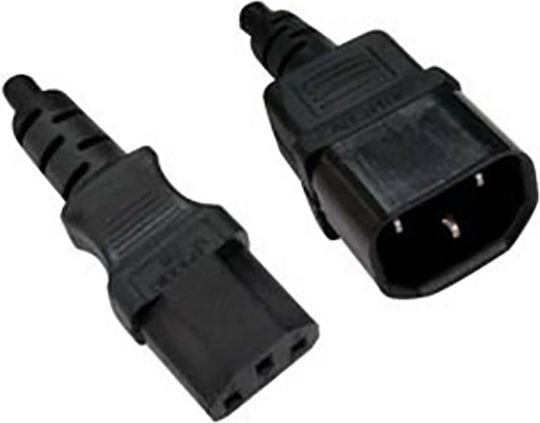 IEC C13 - IEC C14 Cable 2m Black (10409-020)