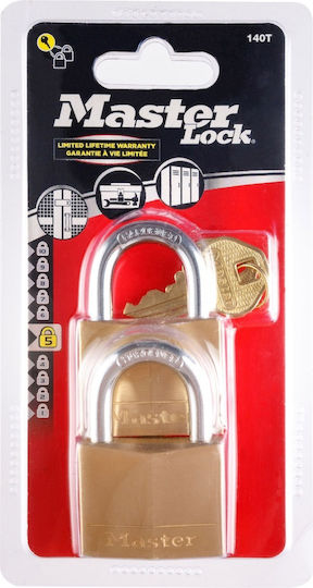 Steel Padlock Brass with Key 40mm 1pcs