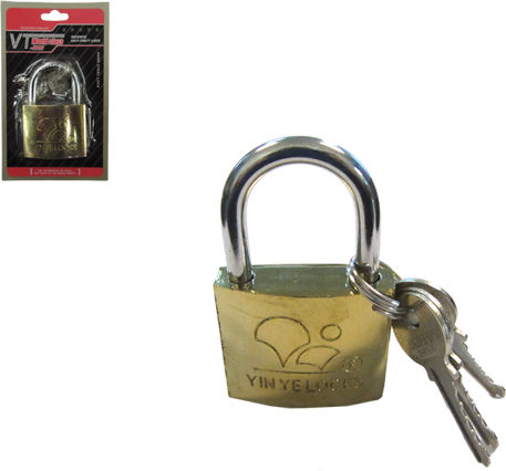 AGC Bronze Padlock Brass with Key Brass 25mm 1pcs