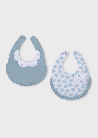 Mayoral Bib Fabric with Button Cristallo 2pcs