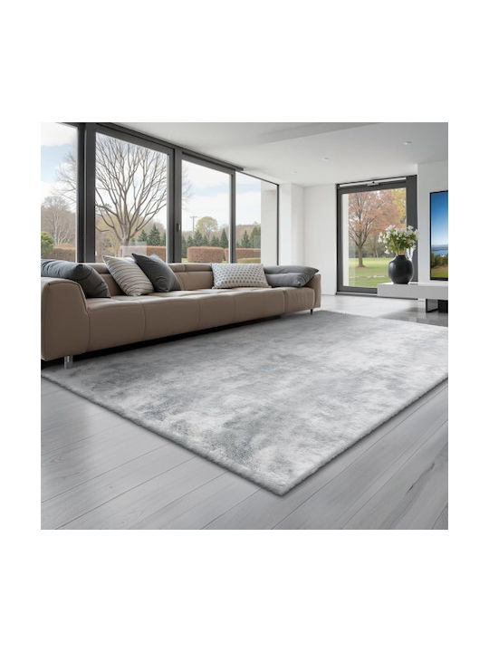 Vevor Rug Rectangular Furry Light Grey Tie-dye