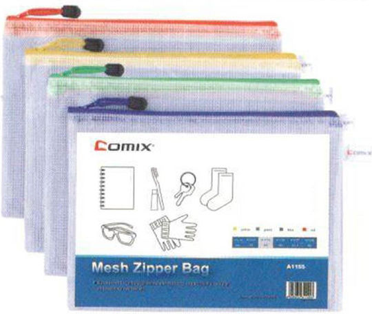 Next Folder Transparent with Zipper for Paper A6 10pcs