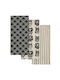 Kentia Towel from 100% Cotton in Black Color 40x60cm 3pcs
