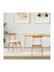 Dining Room Wooden Chair Φυσικό, Ανοιχτό 43x44.5x77cm 2pcs
