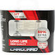 Set 2 Lămpi Auto Halogen H7 55w +50% Intensitate Durată Lungă Carguard