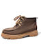 Leder Stiefeletten Damen Gray