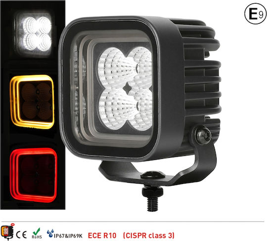 Scheinwerfer Auto in Balkenform LED 10 - 30V 32W 8.49cm mit Weiß Beleuchtung 1Stück