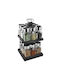 Cook Concept Glass Spice Jars on Black Rotating Base 17 Pieces