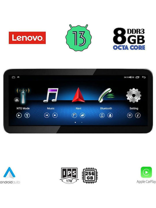 Lenovo Auto-Audiosystem für Mercedes-Benz C Klasse 2007-2010 (Bluetooth/USB/WiFi/GPS/Apple-Carplay/Android-Auto) mit Touchscreen 10.33"