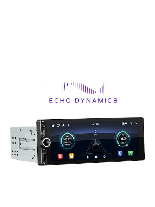 Echo Dynamics Ηχοσύστημα Αυτοκινήτου 1DIN (Bluetooth/USB) με Οθόνη Αφής 6.9"