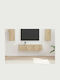 Living Room TV Unit with Lighting Sonoma Oak L30xW31xH60cm