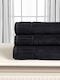 Silk Fashion Hand Towel Melodia 40x60cm Black Weight 600gr/m²