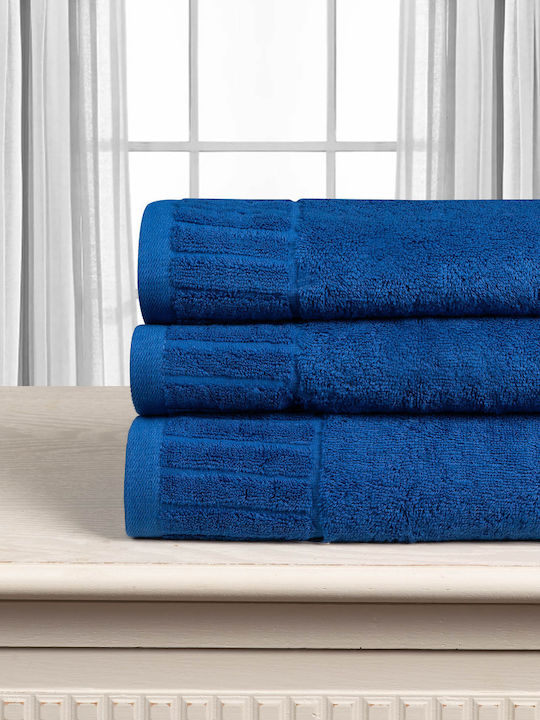 Silk Fashion Facecloth Melodia 50x100cm Blue We...