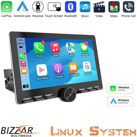 Bizzar Radio Auto (1 DIN) (Bluetooth/USB)