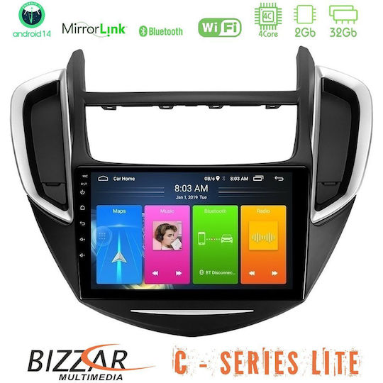 Bizzar Car Audio System for Chevrolet Trax 2013-2020 (Bluetooth/USB/AUX/WiFi/GPS/Apple-Carplay/Android-Auto) with Touch Screen 9"