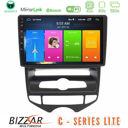 Bizzar Car Audio System for Hyundai ix20 2010-2020 with A/C Bluetooth USB AUX Wi-Fi GPS Apple CarPlay Android Auto with 10" Touch Screen