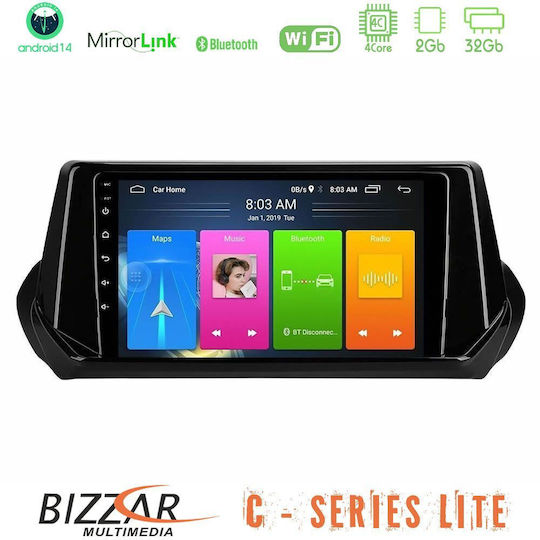 Bizzar Автомобилна Аудио Система (Блутут/USB/AUX/WiFi/GPS/Apple-Carplay/Android-Auto) с Тъчскрийн 9"