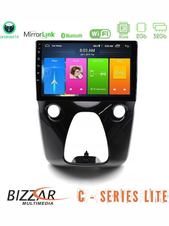 Bizzar Автомобилна Аудио Система (Блутут/USB/AUX/WiFi/GPS/Apple-Carplay/Android-Auto) с Тъчскрийн 10"