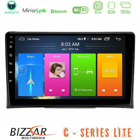 Bizzar Car Audio System for Volkswagen Transporter / Golf 2003-2015 (Bluetooth/USB/AUX/WiFi/GPS/Apple-Carplay/Android-Auto) with Touch Screen 9"