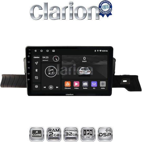 Clarion Ηχοσύστημα Αυτοκινήτου για Citroen C3 (Bluetooth/USB/WiFi/GPS/Apple-Carplay/Android-Auto)