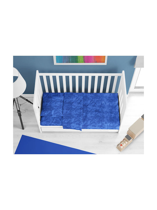 Dimcol Bebe Baby Sheets Set Crib Cotton Blue 12...