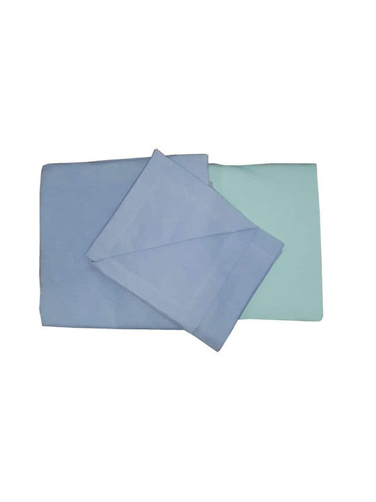 Beboulino Baby Sheets Set Crib Flannel Blue 100x180cm 3pcs