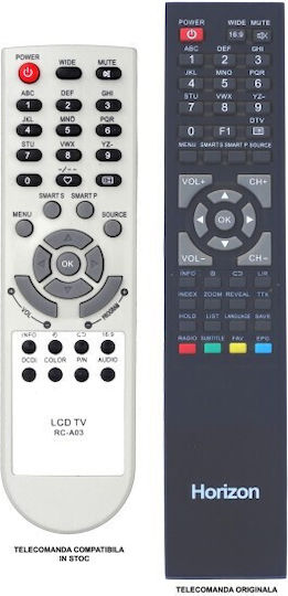 Rc-a03-1 Remote Control Horizon Lcd