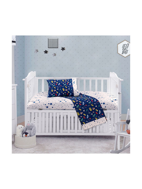 Beauty Home Art Baby Sheets Set Crib Cotton Satin Fitted Multicolored 120x160cm 202100013
