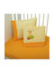 Mother Baby Giraffe Baby Sheets Set Crib Cotton Fitted Orange 70x140cm 3pcs