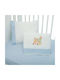 Mother Baby Gardener Baby Sheets Set Crib Cotton Fitted Light Blue 74x140cm 2pcs