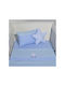 Miffy Baby Sheets Set Crib Cotton Light Blue 110x160cm 3pcs