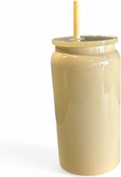 Dream House Glass Thermos Bottle 480ml Beige