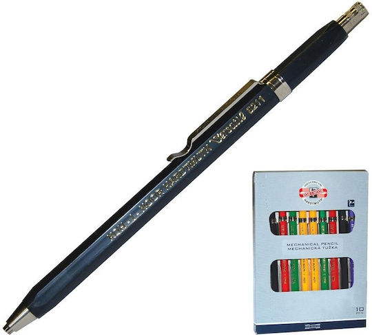 Fibercolor Μηχανικό Μολύβι Σχεδίου 2.0mm 10τμχ (Διάφορα Χρώματα)