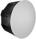 Elvhx Εlbox Flush Electrical Box Branching IP20 in Black Color