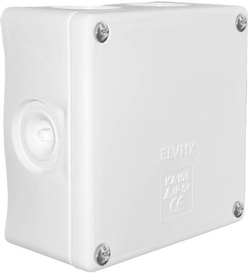Elvhx Elbox Ηλεκτρολογικό Κουτί Εξωτερικής Τοποθέτησης Διακλάδωσης IP54 σε Γκρι Χρώμα 25τμχ