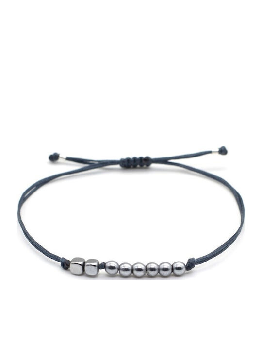 Irmelia Armbänder Gουράκι 26 Αιματίτης Sil Blaues Jeans