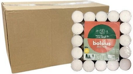 Bolsius Ρεσώ Αρωματικό σε Λευκό Xρώμα (έως 4 Ώρες Καύσης) 16τμχ