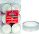 HOMie Tealights in White Color (up to 10 Burning Hours ) 12pcs