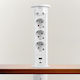 Motorized Hidden Power Strip White Delight
