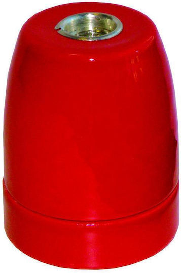 Elvhx Power Socket with Socket E27 in Red color Set 1pcs EL427805