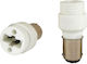 Elvhx Socket Adapter from BA15D to G9 in White color Set 1pcs ELBA15DG9